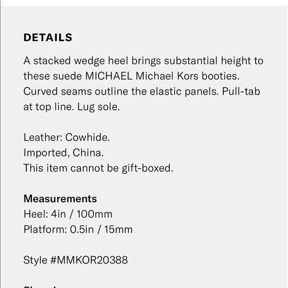 Michael Kors ‘Thea’ suede wedge bootie - Picture 5 of 8